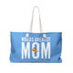 Light Blue World's Greatest Mom Weekender Tote Bag